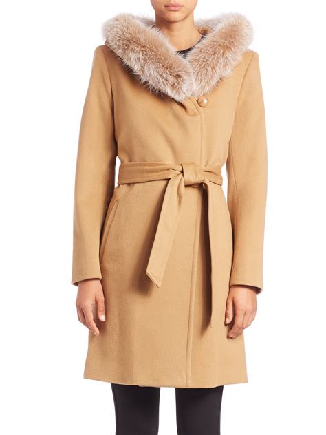 cashmere and fur coat - best cashmere coats for women.